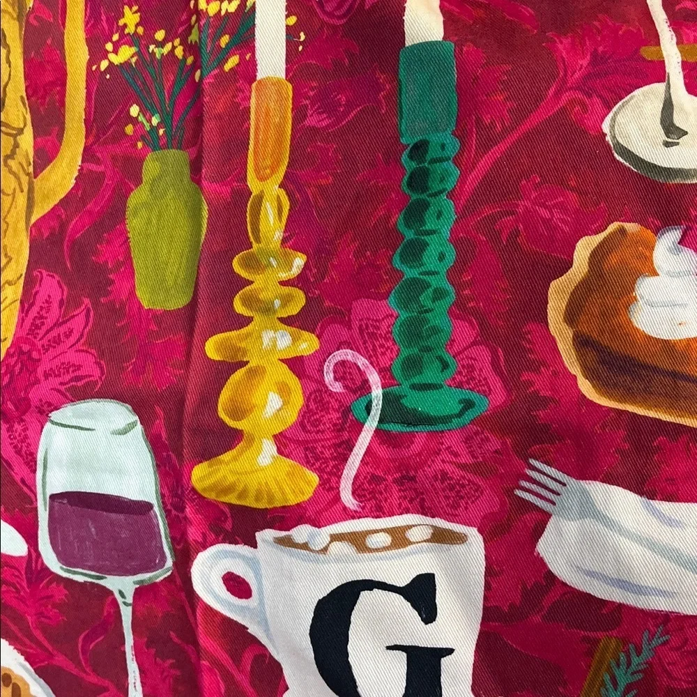 Anthropologie Gather New With Tags Kitchen Towel Multicolor Artistic